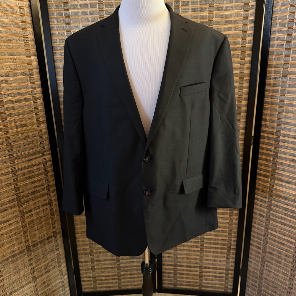 Shaquille O'Neal Blazer Mens 50L Black Two Button Suit Jacket Big and Tall